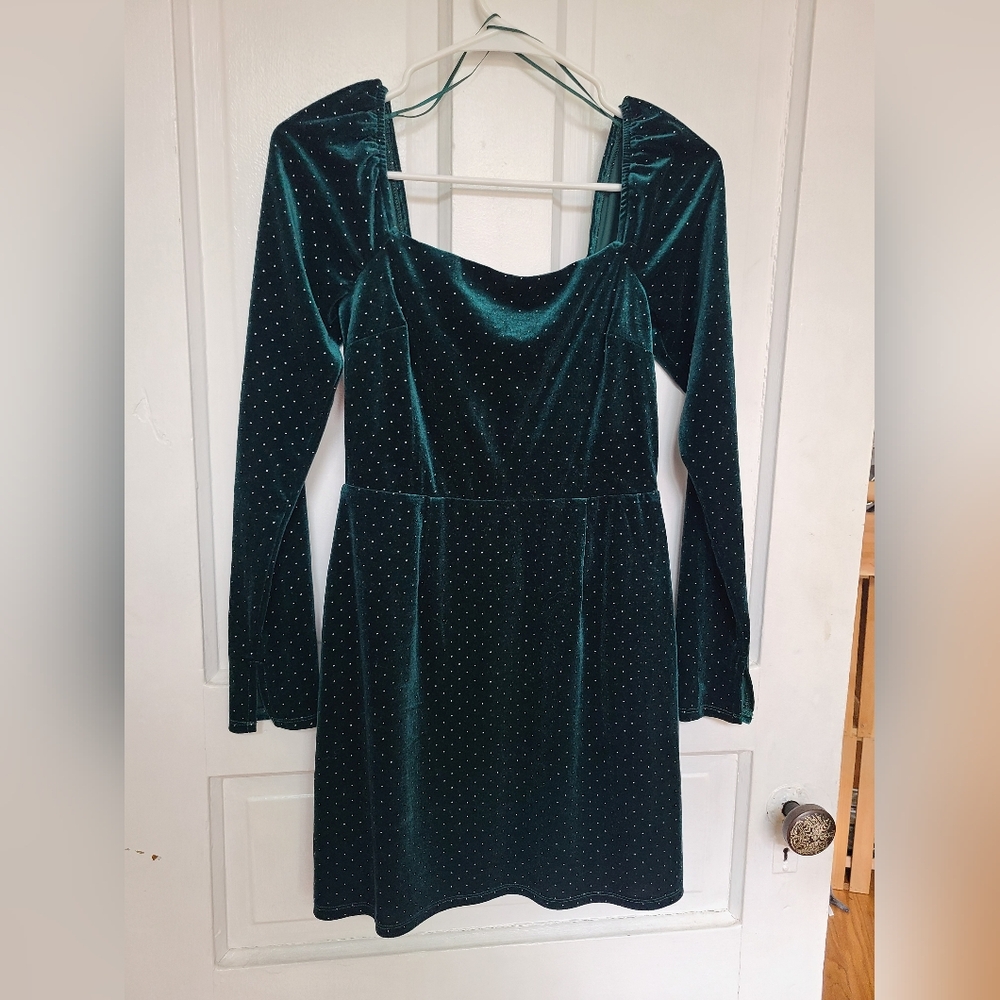 Worn once! Mini Green Dress